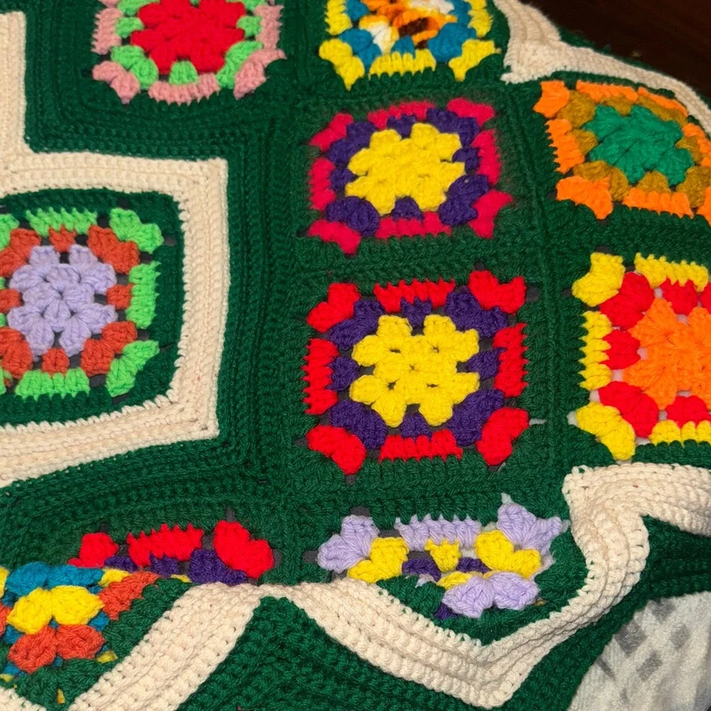 Colorful Crochet Handmade Blanket